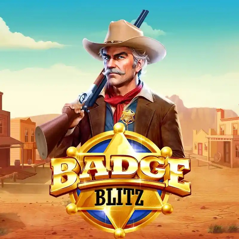 Badge Blitz by Pragmatic Play, showcased at glorioncasinoo.com – game logo