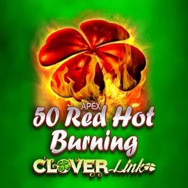 Slots logo of 50 Red Hot Burning Clover Links from Novomatic at Glorion Casino