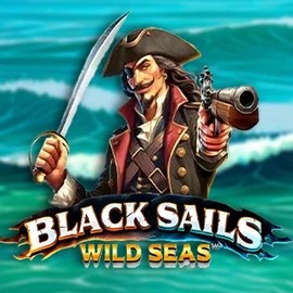 Black Sails Wild Seas online game logo by Infinity Dragon Studios on glorioncasinoo.com