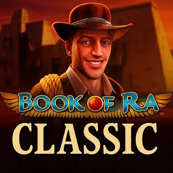 Book of Ra Classic game by Novomatic – logo hosted on Glorion Casino