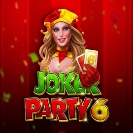 Joker Party 6 slot visual from Greentube available on glorioncasinoo.com