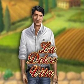 La Dolce Vita slot logo by Gamomat at Glorion Casino