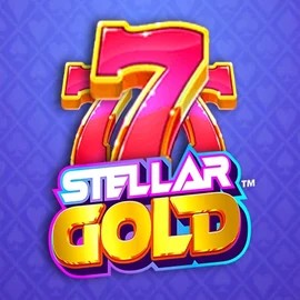Stellar Gold slot logo by Snowborn Games at Glorion Casino
